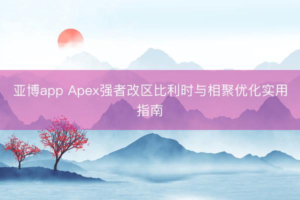 亚博app Apex强者改区比利时与相聚优化实用指南