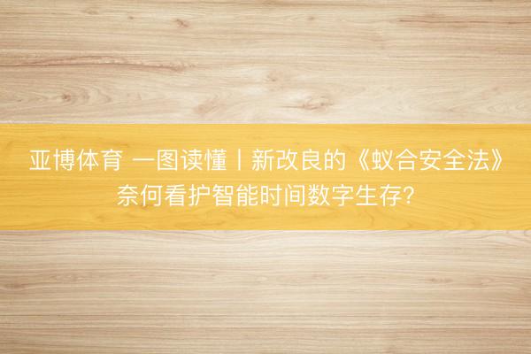 亚博体育 一图读懂丨新改良的《蚁合安全法》奈何看护智能时间数字生存？