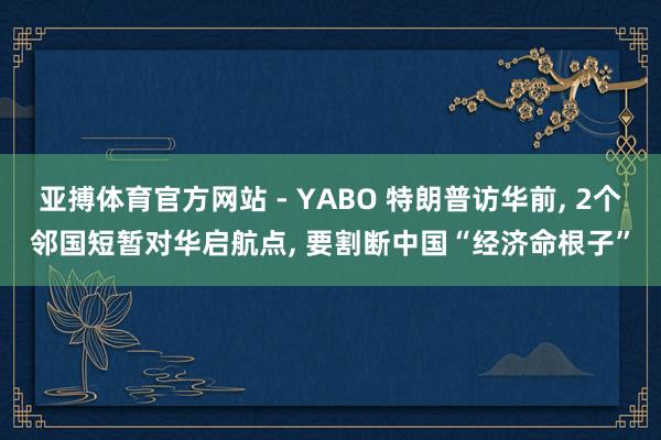 亚搏体育官方网站 - YABO 特朗普访华前， 2个邻国短暂对华启航点， 要割断中国“经济命根子”
