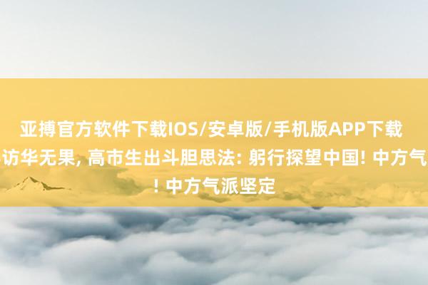 亚搏官方软件下载IOS/安卓版/手机版APP下载 日高层访华无果， 高市生出斗胆思法: 躬行探望中国! 中方气派坚定