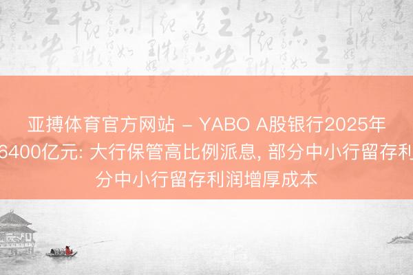 亚搏体育官方网站 - YABO A股银行2025年分成总和超6400亿元: 大行保管高比例派息， 部分中小行留存利润增厚成本