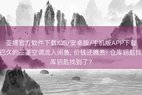 亚搏官方软件下载IOS/安卓版/手机版APP下载 库存已久的三菱空调流入闲鱼， 价钱还腾贵! 仓库钥匙找到了?