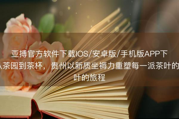 亚搏官方软件下载IOS/安卓版/手机版APP下载 从茶园到茶杯，贵州以新质坐褥力重塑每一派茶叶的旅程