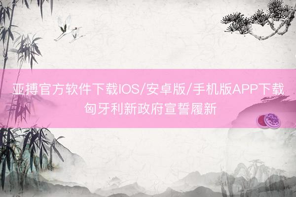 亚搏官方软件下载IOS/安卓版/手机版APP下载 匈牙利新政府宣誓履新